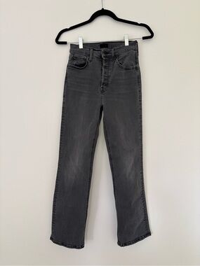 MOTHER The Hustler Black Bootcut Jeans High Rise Women’s 25